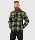 Veste Bûcheron Brandit Noir et Vert - Gros plan
