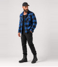 Veste Bûcheron Brandit Noir et Bleu - Trois-quarts