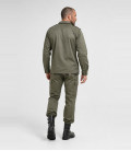Veste F2 TTA type armée française homme couleur kaki - Dos