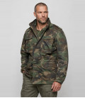 Veste militaire Brandit M-65 Classique homme Woodland - Gros plan