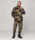 Veste polaire militaire commando camouflage CE - Face