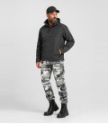Sweat coupe-vent 3 poches Windbreaker Brandit noir - Face