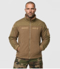 Veste polaire "Combat" coyote tan - Gros plan