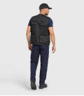 Gilet reporter multipoches noir - Dos