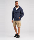 Sweat coupe-vent léger d'été windbreaker Bleu Brandit - Face
