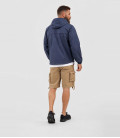 Sweat coupe-vent léger d'été windbreaker Bleu Brandit - Dos