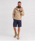 Sweat coupe-vent léger d'été windbreaker Beige Brandit - Face