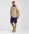 Sweat coupe-vent léger d'été windbreaker Beige Brandit - Trois-quarts