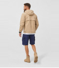 Sweat coupe-vent léger d'été windbreaker Beige Brandit - Dos
