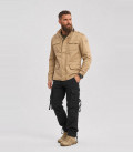 Veste armée Brandit Britannia Beige Militaire - Trois-quarts