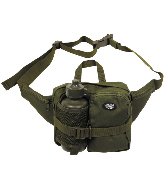 Sac banane avec gourde, kaki, avec plusieurs poches - Surplus militaire