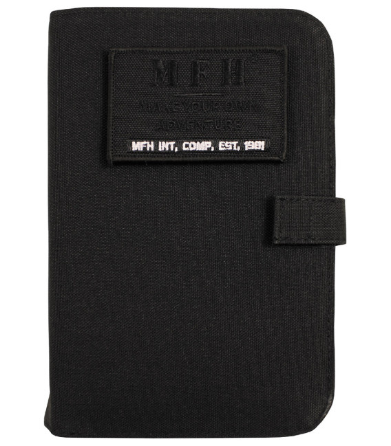 Cahier, A6, noir, reliure à anneaux, feuilles - Surplus militaire