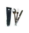 Couverts inox pour Bivouc (cuillère, fouchette et couteau) - Surplus militaire