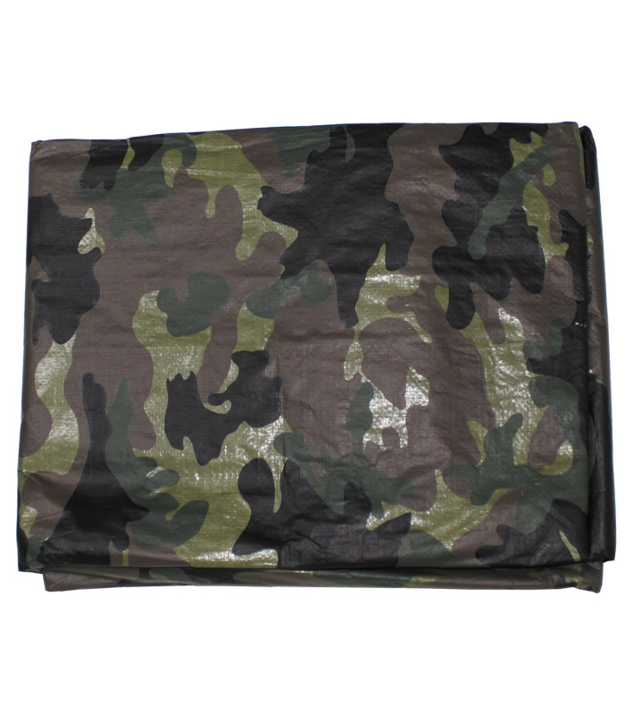 MFH Bâche Tarp 300x500cm Czech Woodland - Imperméable Multifonction Avec 12 Oeillets