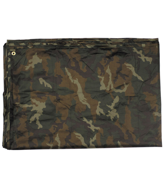 Bâche, "Tarp", woodland, 2x3 m - Surplus militaire
