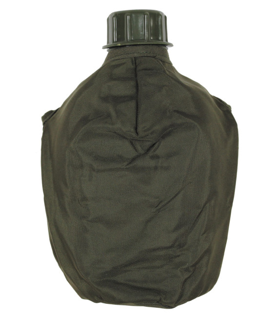 Gourde, kaki, 1 l, a/housse, autriche, comme neuf - Surplus militaire