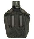 Gourde, kaki, 1 l, a/housse, autriche, comme neuf - Surplus militaire
