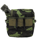 US gourde, 2 qt., anguleuse, avec housse, M 95 CZ camou - Surplus militaire