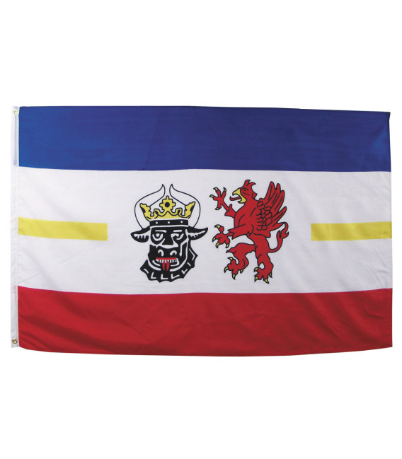 Drapeau, Mecklembourg- Poméranie, Polyester, 90x150 - Surplus militaire