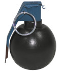 Grenade à main, "M 67", kaki, bois, décoration - Surplus militaire