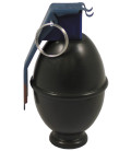 Grenade à main, "M 61", kaki, bois, décoration - Surplus militaire