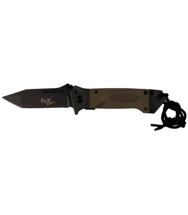 Couteau pliant, manche G10, clip, coyote - Surplus militaire