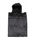 Poncho, vinyl, noir, taille: 200x127 cm, 0,12 mm - Surplus militaire