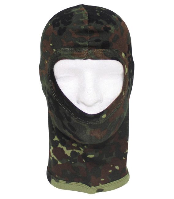 Cagoule Balaclava, 1 trou, souple, BW camou, 100% coton - Surplus militaire