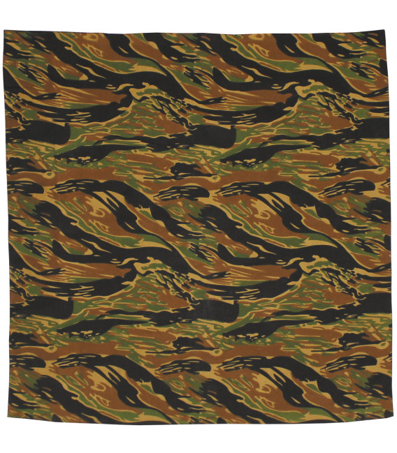 Bandana, coton, 55 x 55 cm, bandes tigre - Surplus militaire