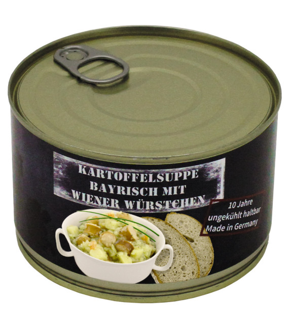 Soupe de pommes de terre, avec saucisse,pleine conserve,400 g - Surplus