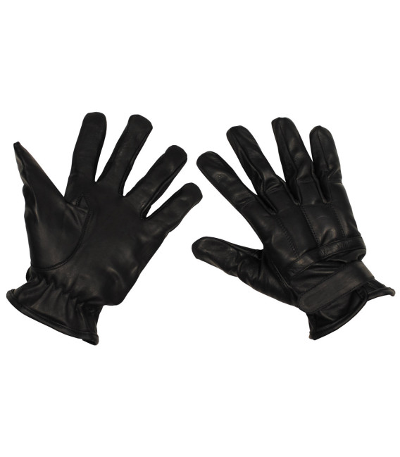 Gants plombes au sable, en cuir noir - Surplus militaire