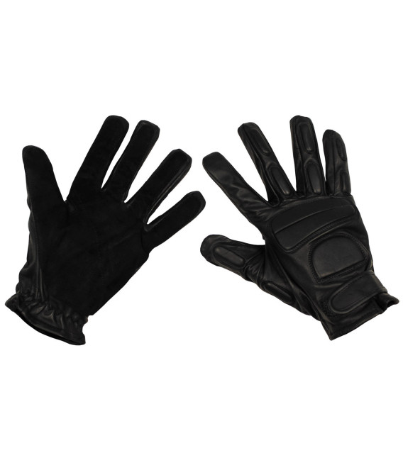Gants en daim noir, avec protections - Surplus militaire