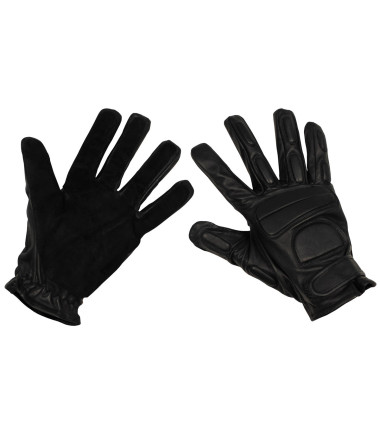 Gants en daim noir, avec protections - Surplus militaire