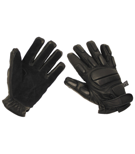 Gants en daim, "Protect", noir, anti-coupure - Surplus militaire