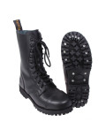 Bottes, 10 trous "Pure Trash", noir, embout en acier, vices - Surplus militaire