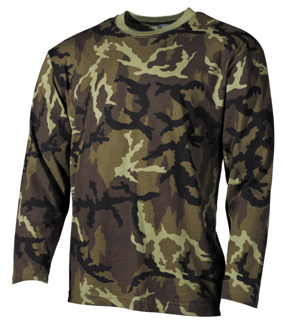 US Shirt camo, manche longue, M 95 CZ camou, 170 g/m² - Surplus militaire