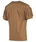 US Tee-shirt, demi-manche, coyote, poches manches - Surplus militaire