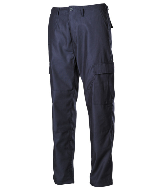 US Pantalon combat, BDU, bleu, genoux et arrière renforcés - Surplus militaire