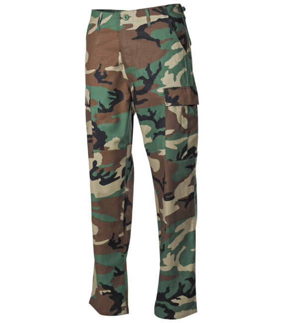 US Pantalon de combat BDU, Rip Stop, woodland - Surplus militaire