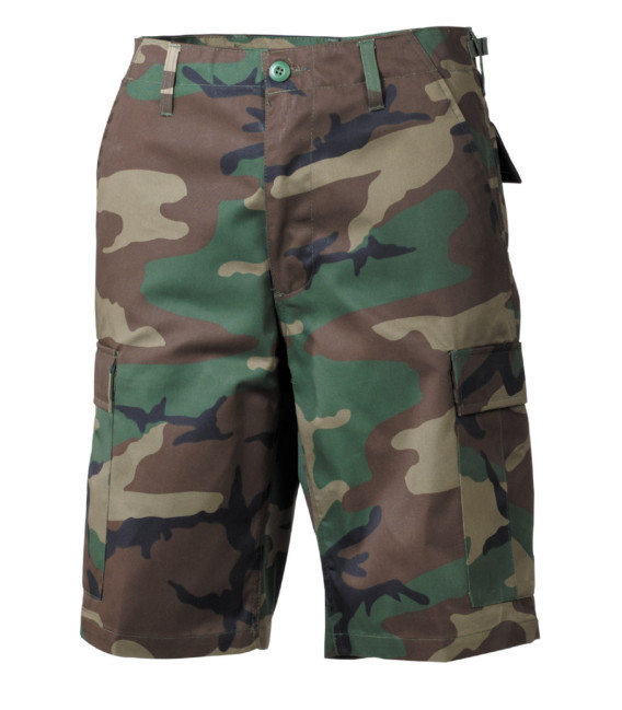 US Bermuda, BDU, woodland, avec poches latérales - Surplus militaire