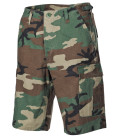 US Bermuda, BDU, Rip Stop, woodland-délavé - Surplus militaire