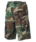 US Bermuda, BDU, Rip Stop, woodland-délavé - Surplus militaire