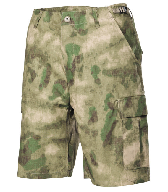 US Bermuda, BDU, Rip Stop, HDT camou vert - Surplus militaire