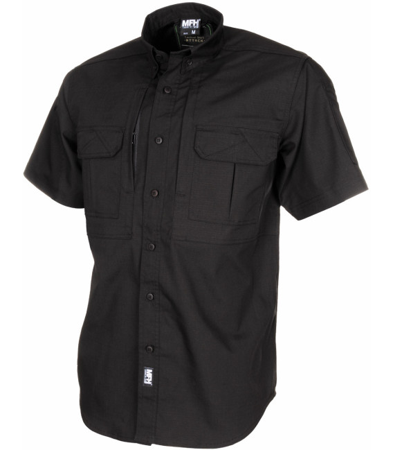 Chemisette Outdoor Attack Teflon Ripstop Noir - Surplus militaire