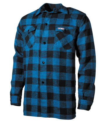 Chemise à Carreaux Flanelle Brandit - Taille S à 7XL - Style Bûcheron, 100% Coton